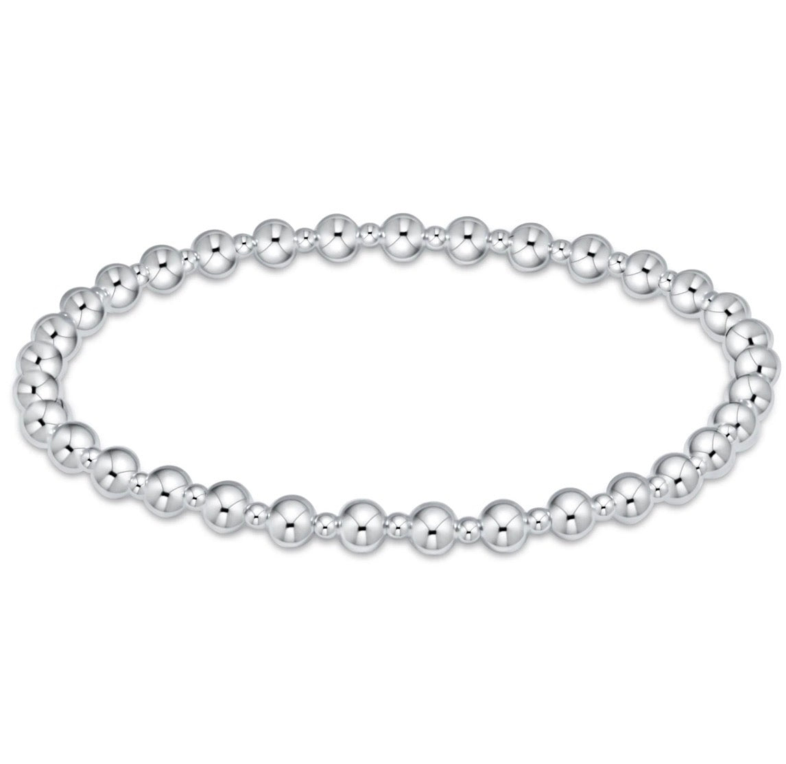 Enewton Extends “Classic Grateful” Silver 4mm Bead Bracelet-Silver
