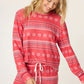 PJ Salvage "Snowflake Kisses" L/S Top-Red