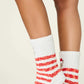 PJ Salvage Cozy Ski Jammie Classic Crew Socks-Feline Festive