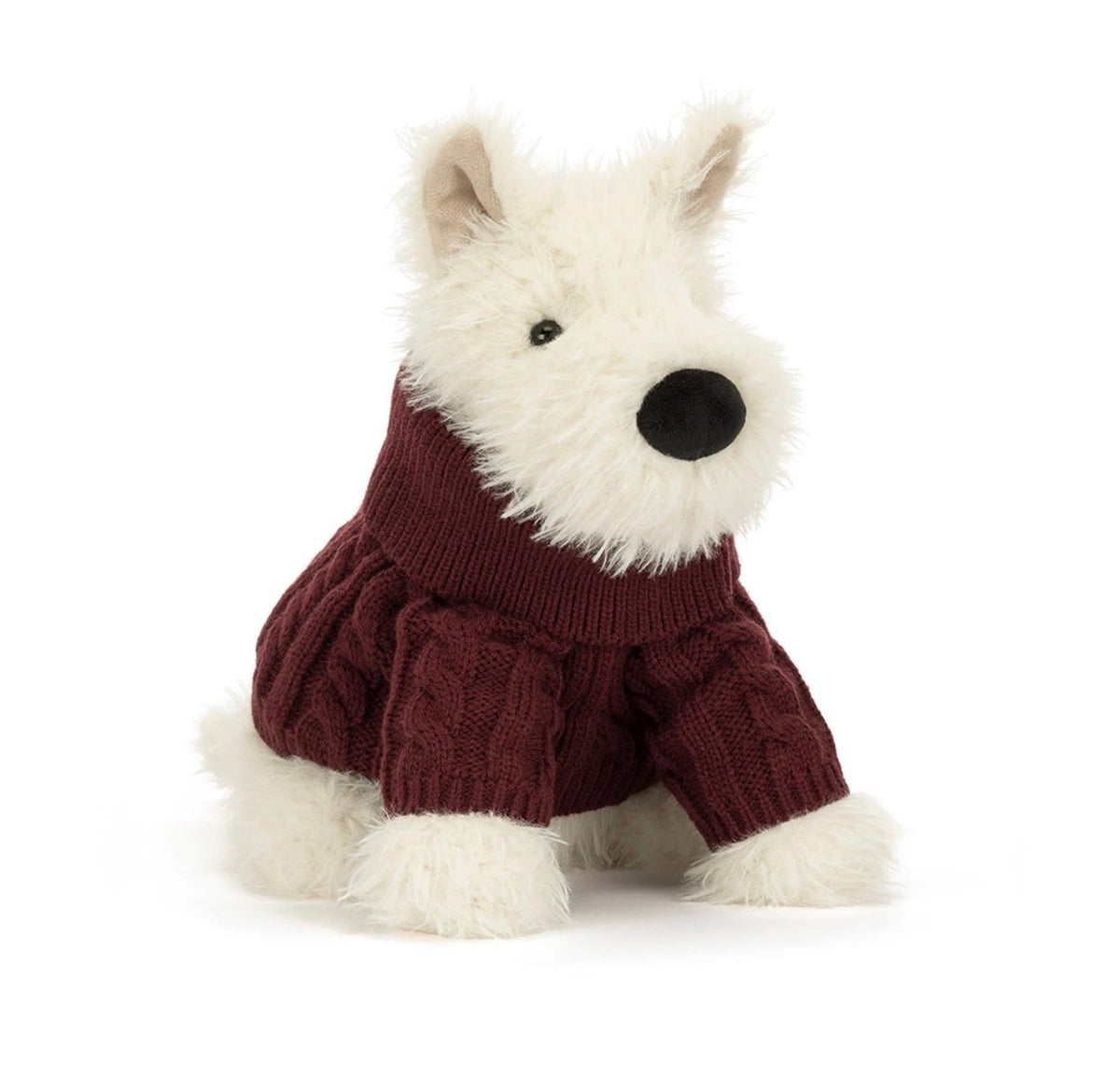 Jellycat Munro Scottie Dog- Winter Jumper Outfit