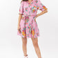 Uncle Frank Floral Gauze Dress-Pink