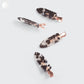 Kitsch Creaseless Hair Clip 4-Piece Set-Black Terrazzo