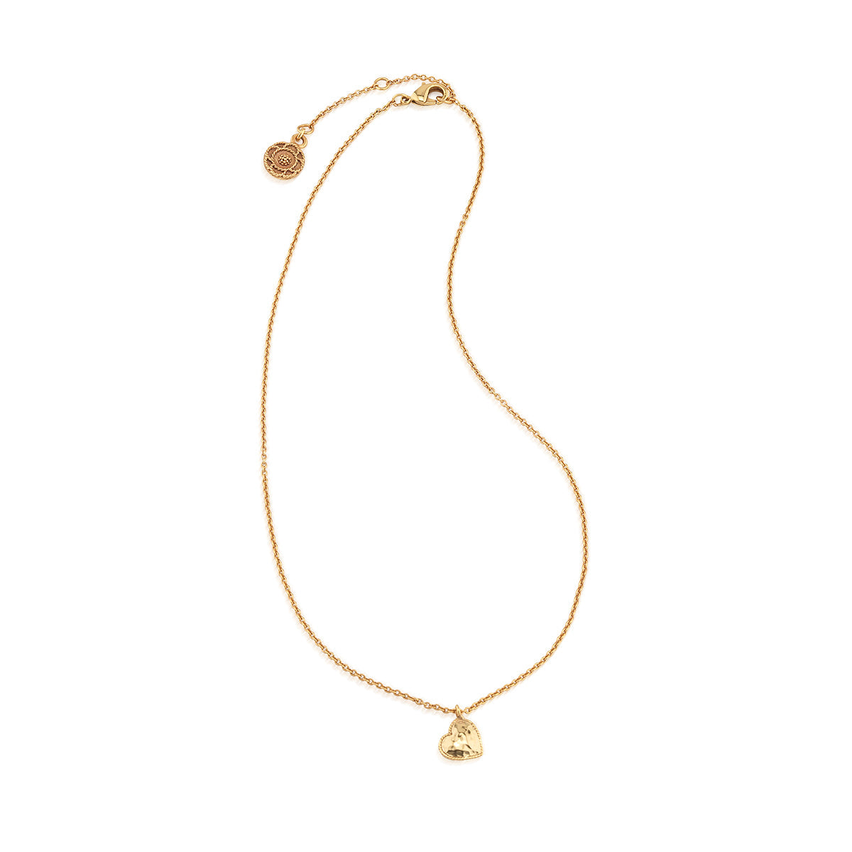 Capucine de Wulf “Love Heart” Charm Necklace 16"+2"-Gold