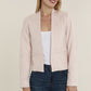 Dolce Cabo Faux Suede Tailored Blazer-Pale Pink