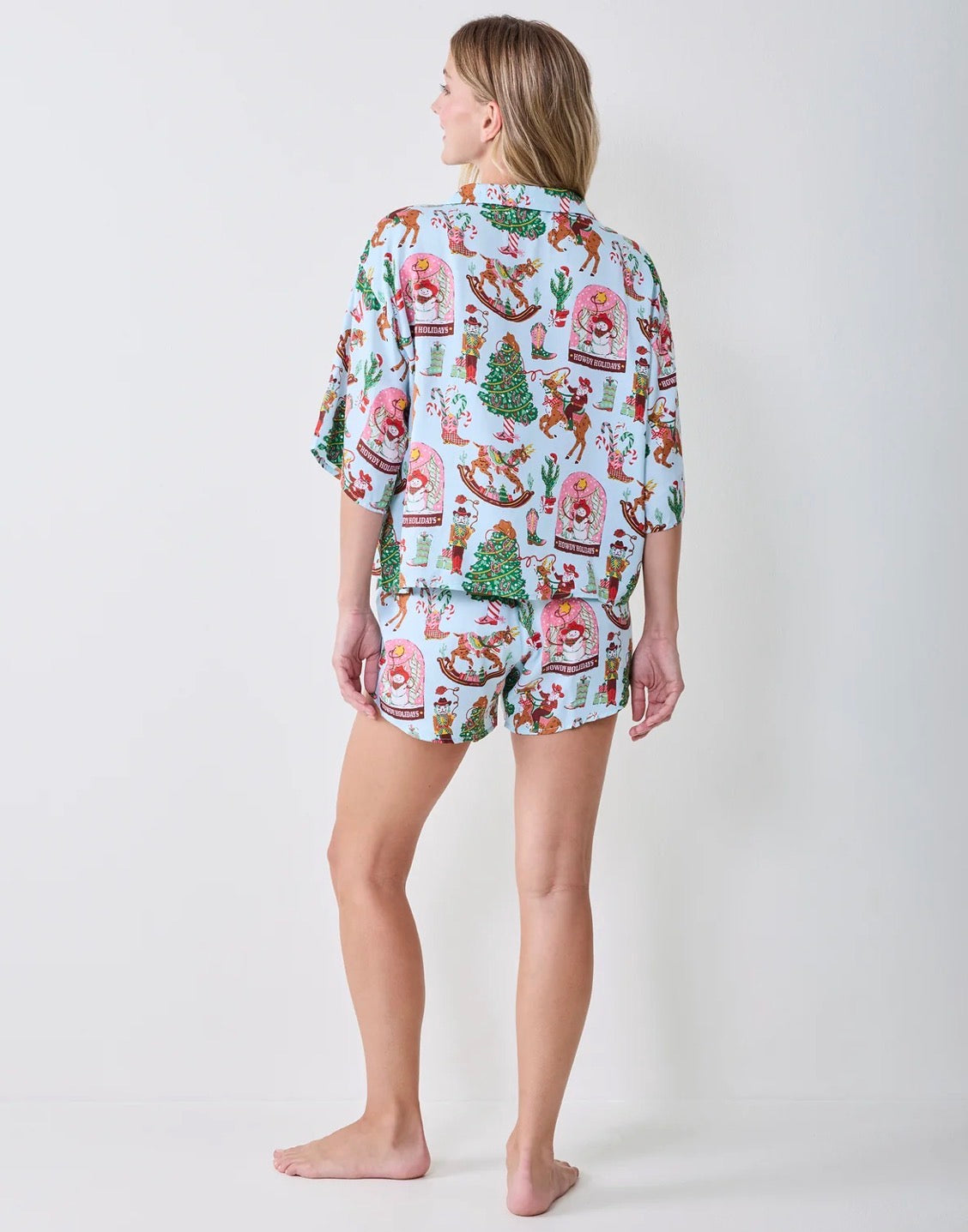Printfresh Eco Satin Sweet Dreams Set-Cowboy Christmas