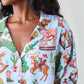 Printfresh Eco Satin Wildest Dreams Pajama Sleeve Set-Cowboy Christmas