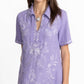 Johnny Was Henley Collared Dress-Winona (Persian Violet)