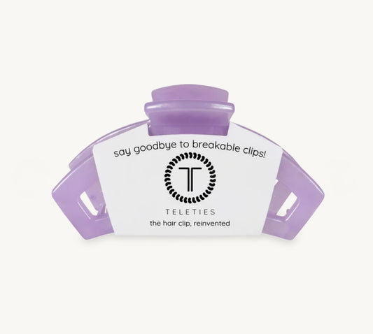 Teleties Classic Medium Open Hairclip-Lavender Mist