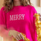 Mersea "Merry" Catalina Crewneck-Hot Pink