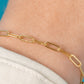 LeMel Paperclip ‘M’ Bracelet- Gold