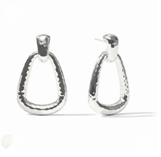 Julie Vos “Sahara” Doorknocker Earring -Silver