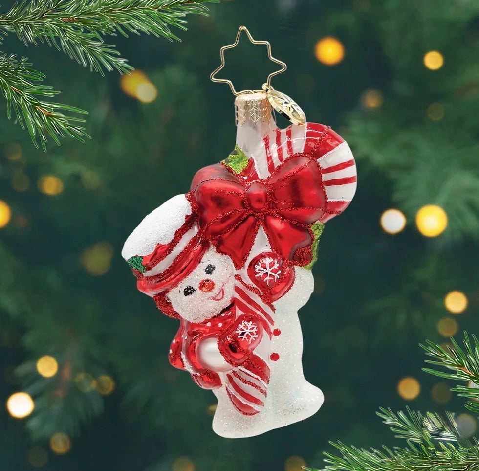 Christopher Radko Ornament-Snowy Retro Cheer Gem