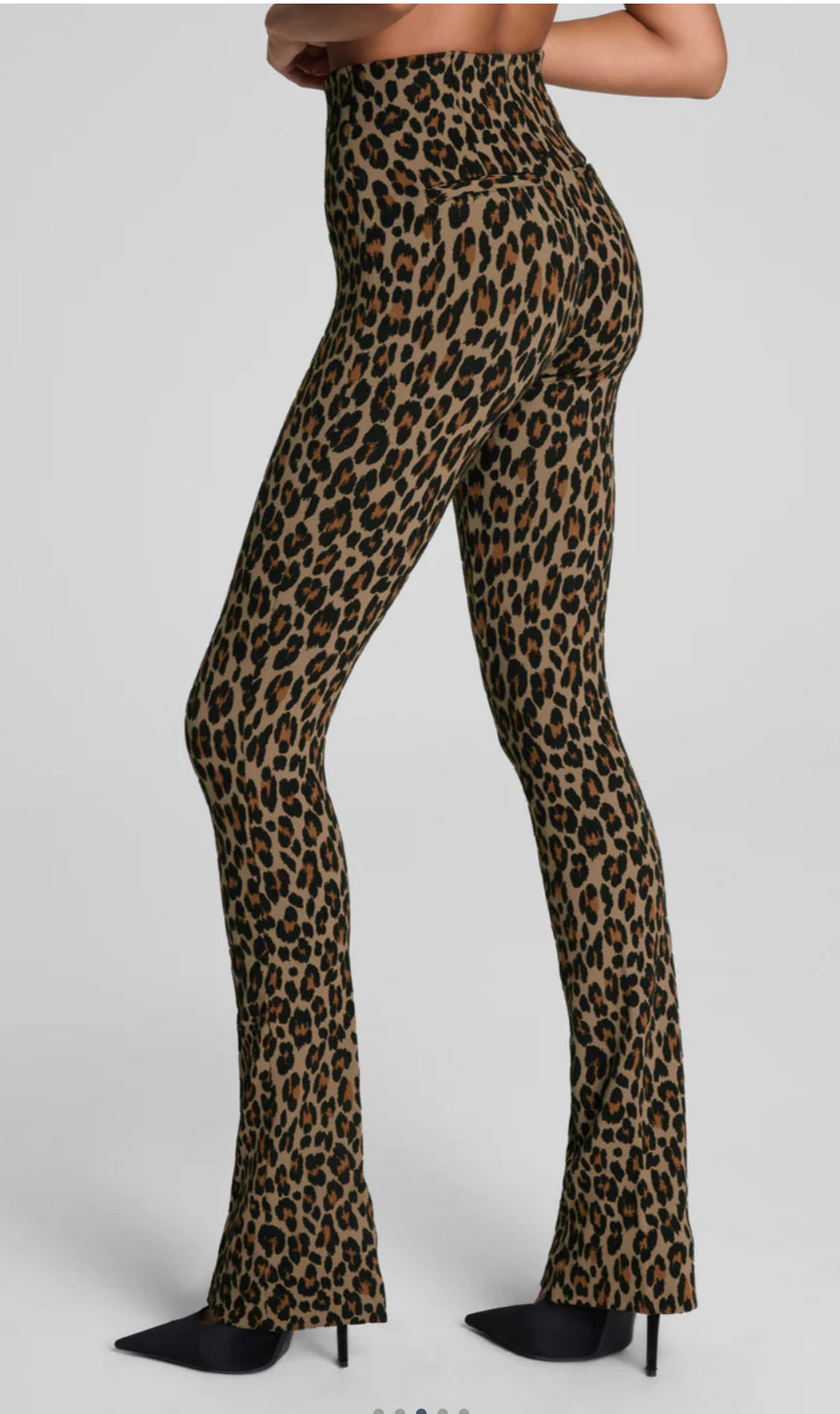 Spanx SPANXsupersmooth™ PerfectFit Ponte Micro Flare Pant-Light Leopard Print