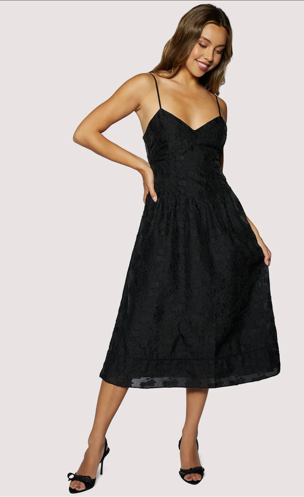 Lost + Wander “Petal Veil” Midi Dress