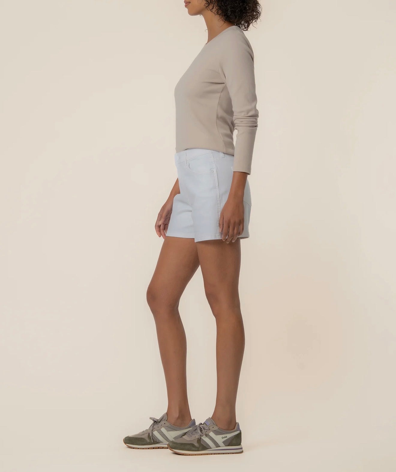 Kut from the Kloth "Jane" High Rise Short - Optic White