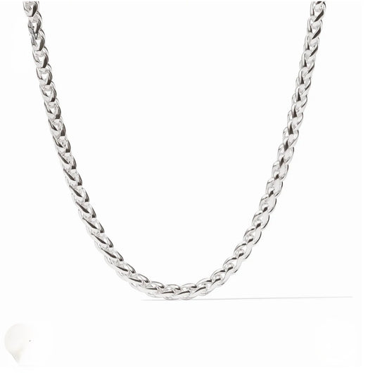 Julie Vos “Cobblestone” Link Necklace - Silver