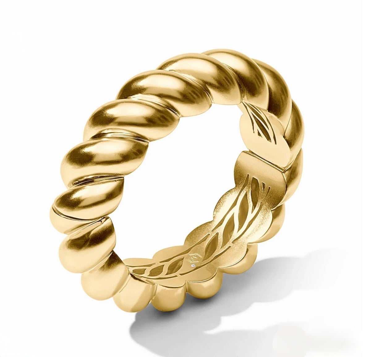 Julie Vos “Ravello” Statement Hinge Bangle -Gold