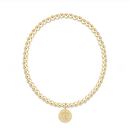 Enewton Ecollegiate EXTENDS Classic Gold 3mm Bracelet - Texas A&M Disc
