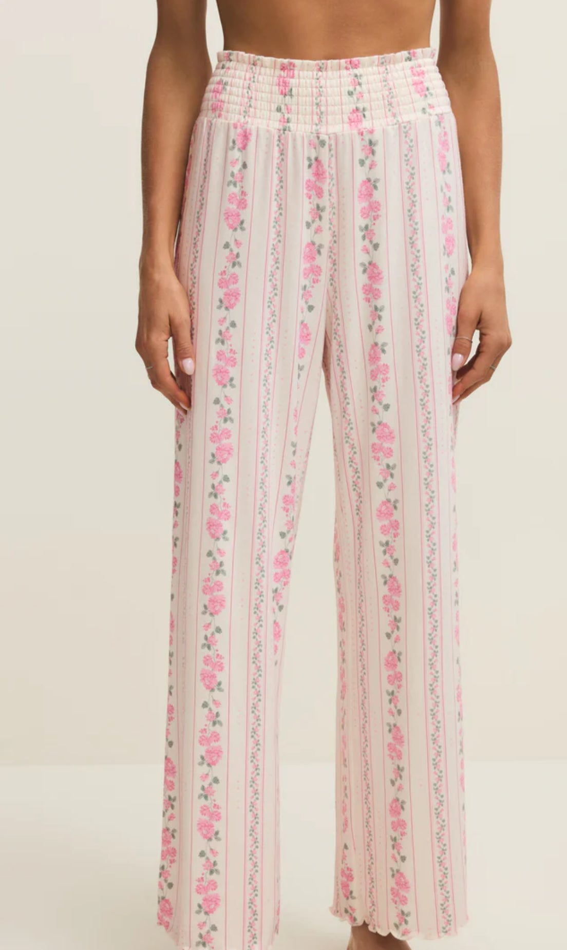 Z Supply Dawn Boudoir Pant-Vanilla Ice