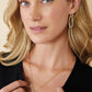 Spartina 449 Hudson Convertible Hoop Earrings-Crystal/Gold