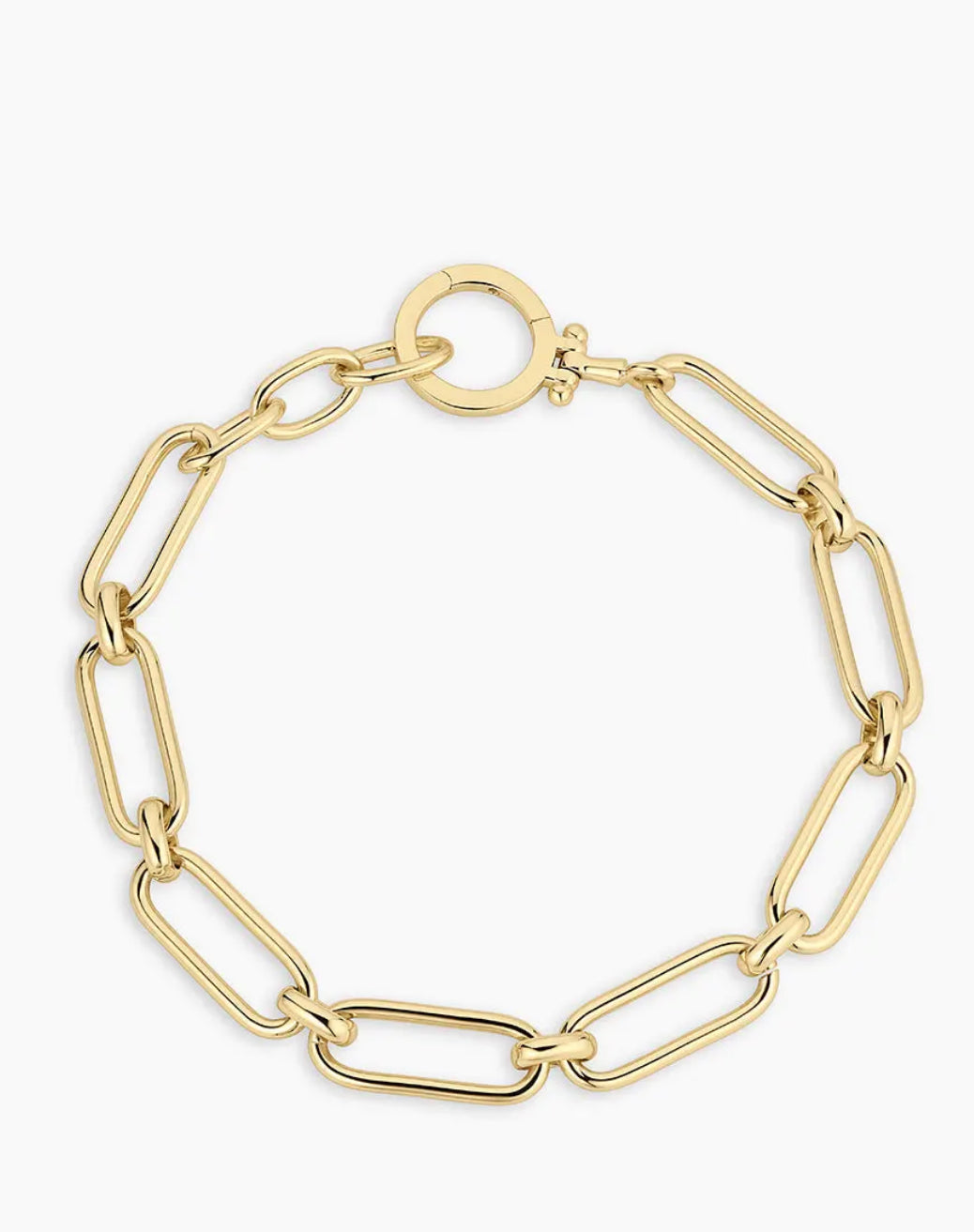 Gorjana Zoey Statement Link Bracelet-Gold