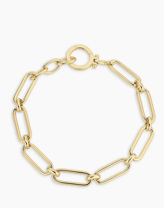 Gorjana Zoey Statement Link Bracelet-Gold