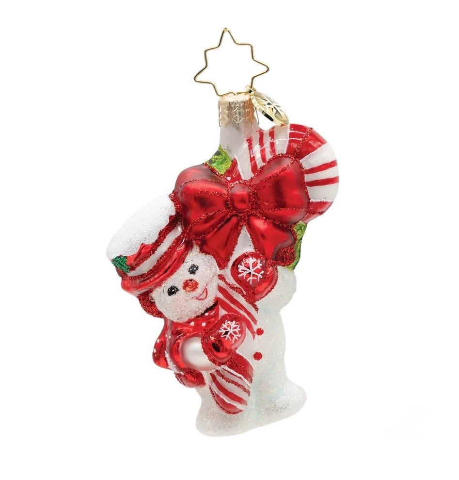Christopher Radko Ornament-Snowy Retro Cheer Gem