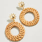 Spartina 449 Sunshine Wicker Earrings-Natural/Gold