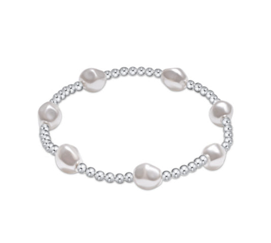 Enewton "Admire" Sterling 3mm Bead Bracelet-Pearl
