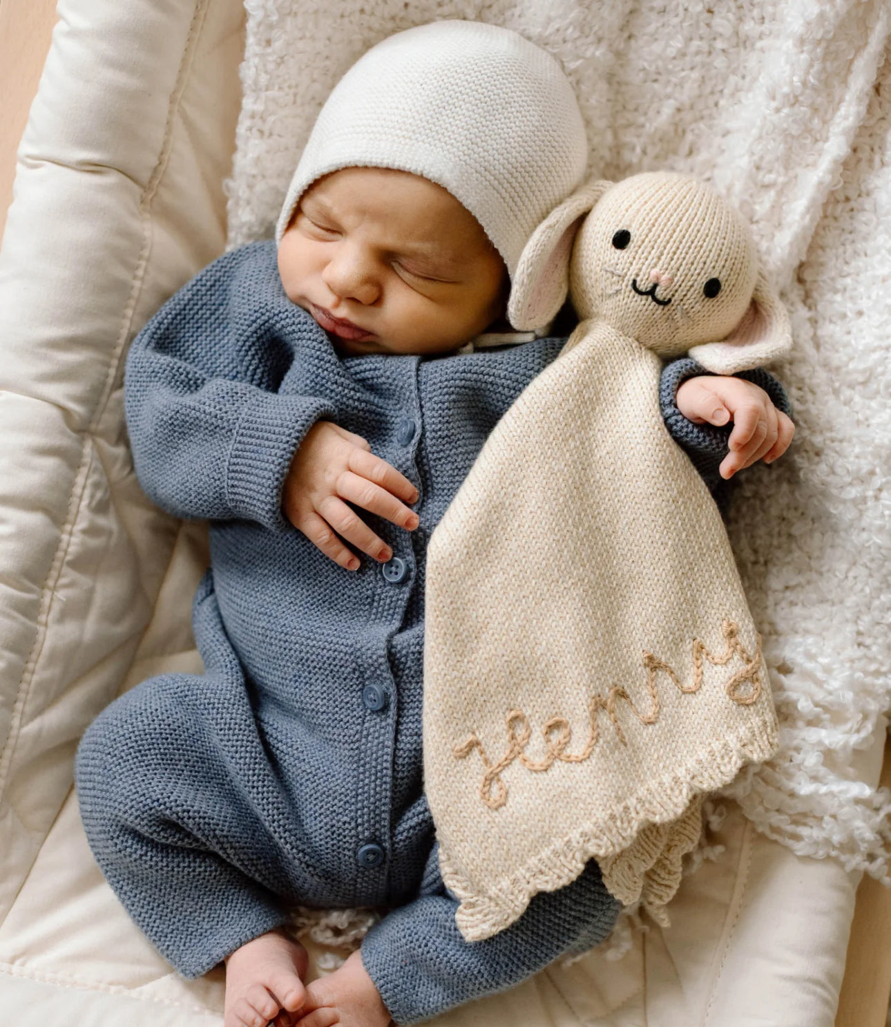 Cuddle + Kind “Baby Bunny” Lovey-Oatmeal