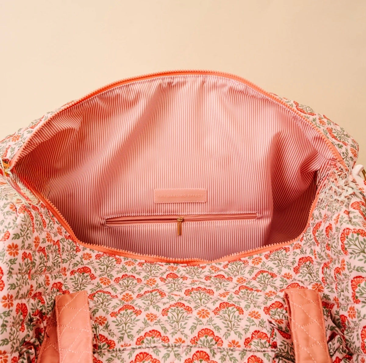 The Darling Effect On-the-Go Quilted Weekender Bag-Everbloom Dusty Rose