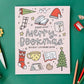 Pippi Post “Merry Bookmas” Holiday Coloring Book