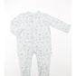 Bei Bei Snap Romper-Blue Toile