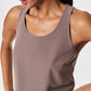 Spanx Casual Fridays Curved Hem Tank-Smoke