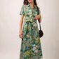 Spartina 449 “Kristen” Midi Dress - Heritage Landscape Evergreen
