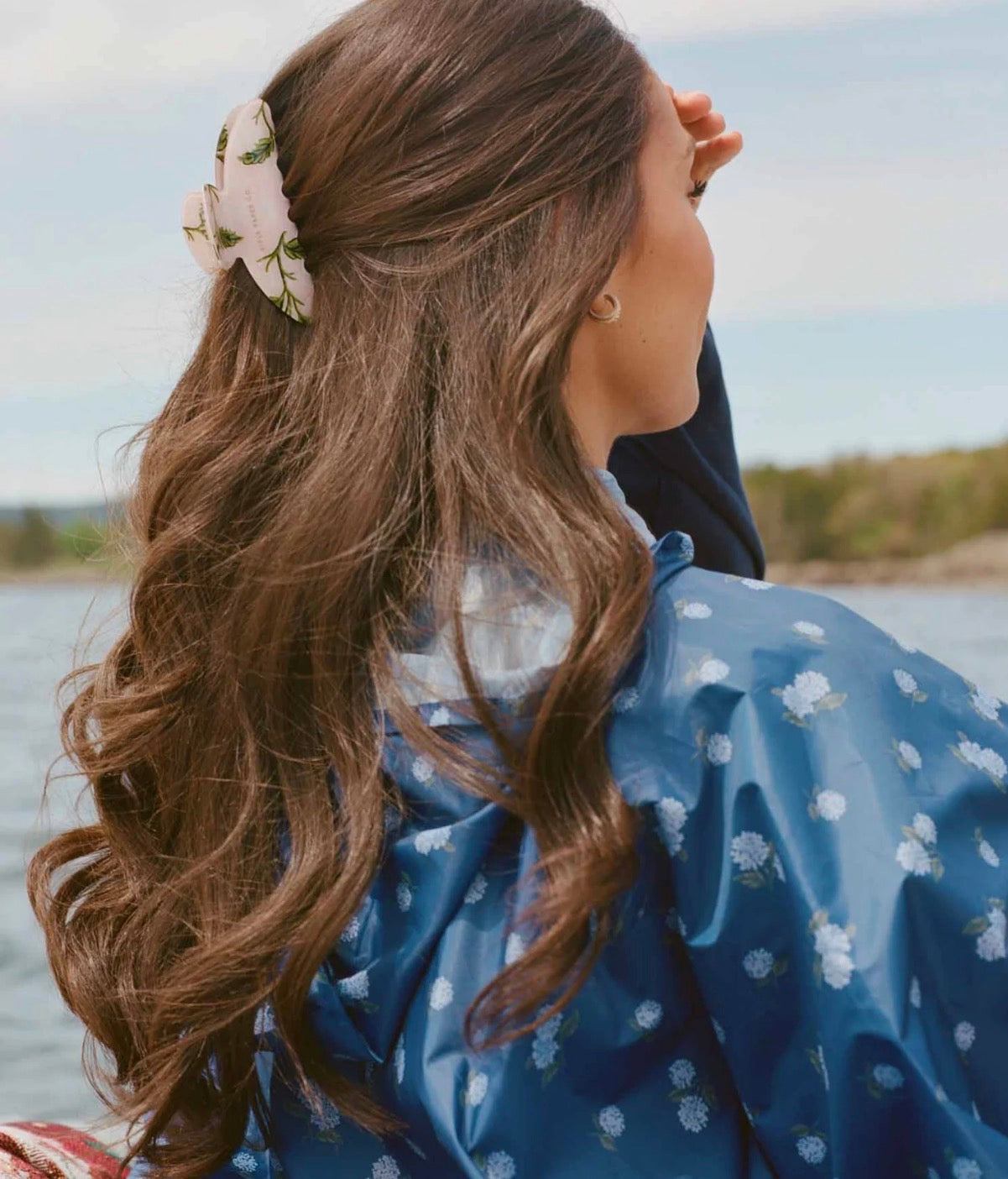 Rifle Paper Co. "Hydrangea" Claw Clip (Set of 2)