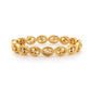 Capucine de Wulf “Monique” Hinged Bangle - Clear Cubic Zirconia