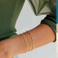 LeMel Paperclip ‘M’ Bracelet- Gold