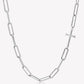 Rizen Chain Breaker Cross Necklace-Silver