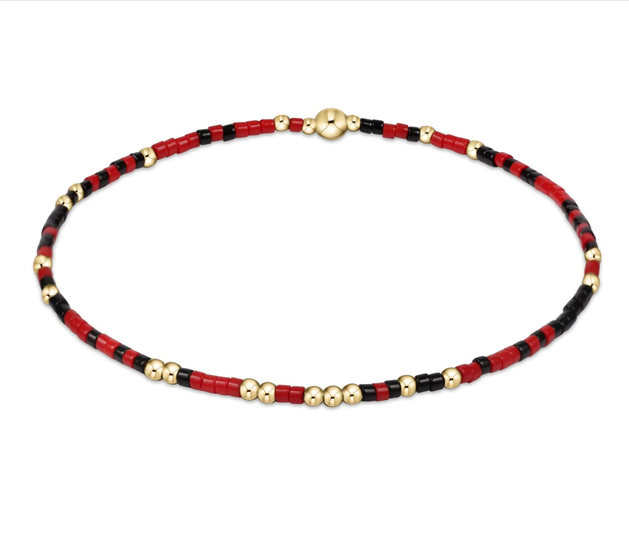 Enewton Gameday "Hope Unwritten" Bracelet-Bright Red/Onyx