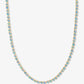 Melinda Maria “Isla” Tennis Necklace Gold/Blue Opal