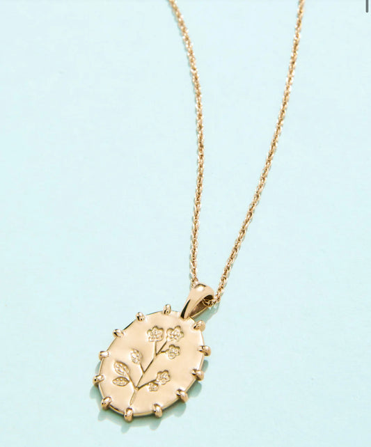 Spartina 449 SP Forget Me Not Necklace 17"- Flower