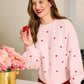 Shiraleah "Hearts" Sweater-Blush