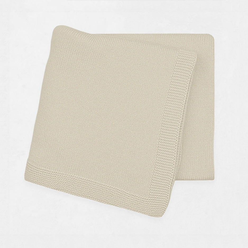 Bei Bei Flat Knit Blanket-Sandy Beige