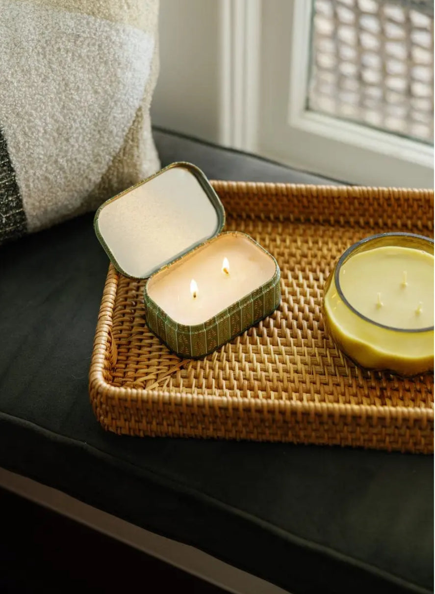 Paddywax Cherie Printed Tin - Smoked Pistachio