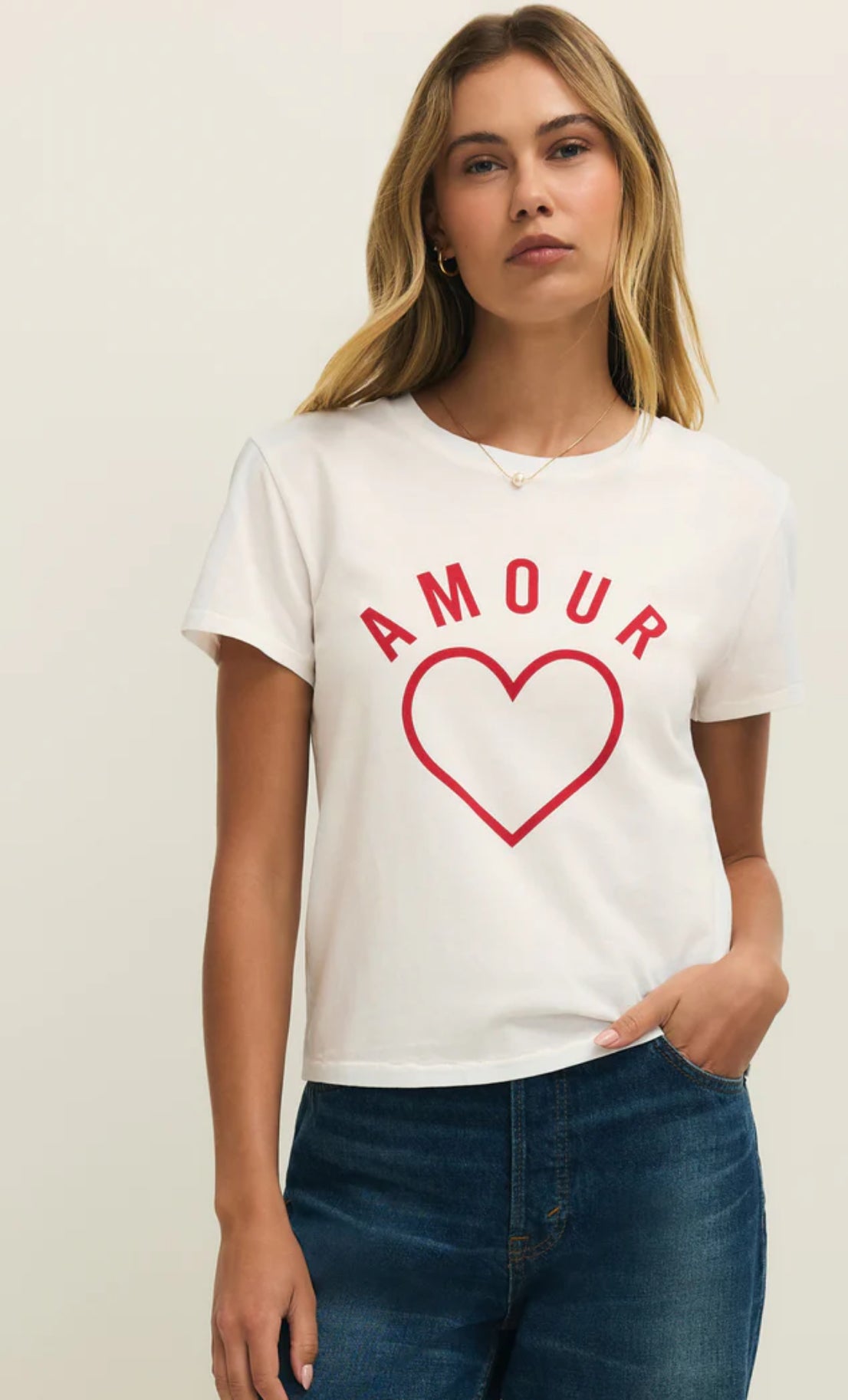 Z Supply Amour Tourist Tee-Sea Salt
