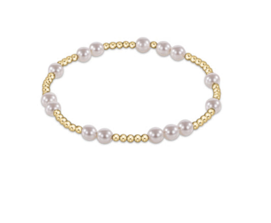 Enewton "Hope Unwritten" 5mm Bead Bracelet-Pearl