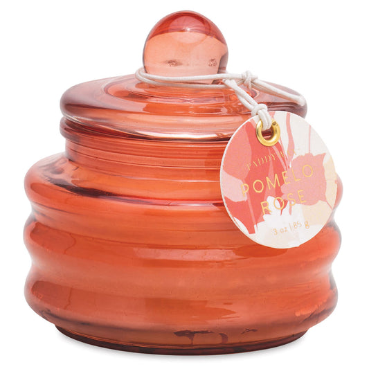 Paddywax Beam Candle 3oz Dusty Red Glass - Pomelo Rose