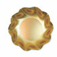 Sophistiplate Wavy Appetizer/Dessert Bowl-Satin Gold
