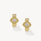 Kendra Scott Mallory Crystal Huggie Earring - Gold White CZ